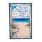 Footprints Gone Coastal Plaque Sign Wall Hanging Decor Decoration For The Beach 11.75 x 19 x 0.25 Inches.